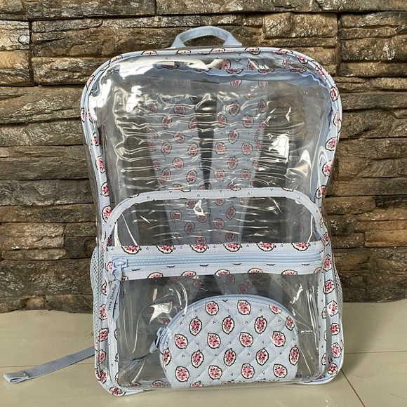 🚨🚨🛑SOLD🛑 🩵NEW🩵. VERA BRADLEY CLEARLY COLORFUL BACKPACK SET - Picture 1 of 8